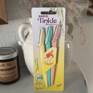 Tinkle Eyebrow Razor Set - Yellow, Pink, Green